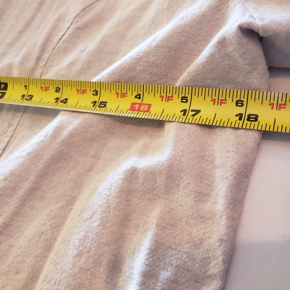 Lane Bryant Linen Blazer size 16 Oatmeal speckled - Picture 5 of 8